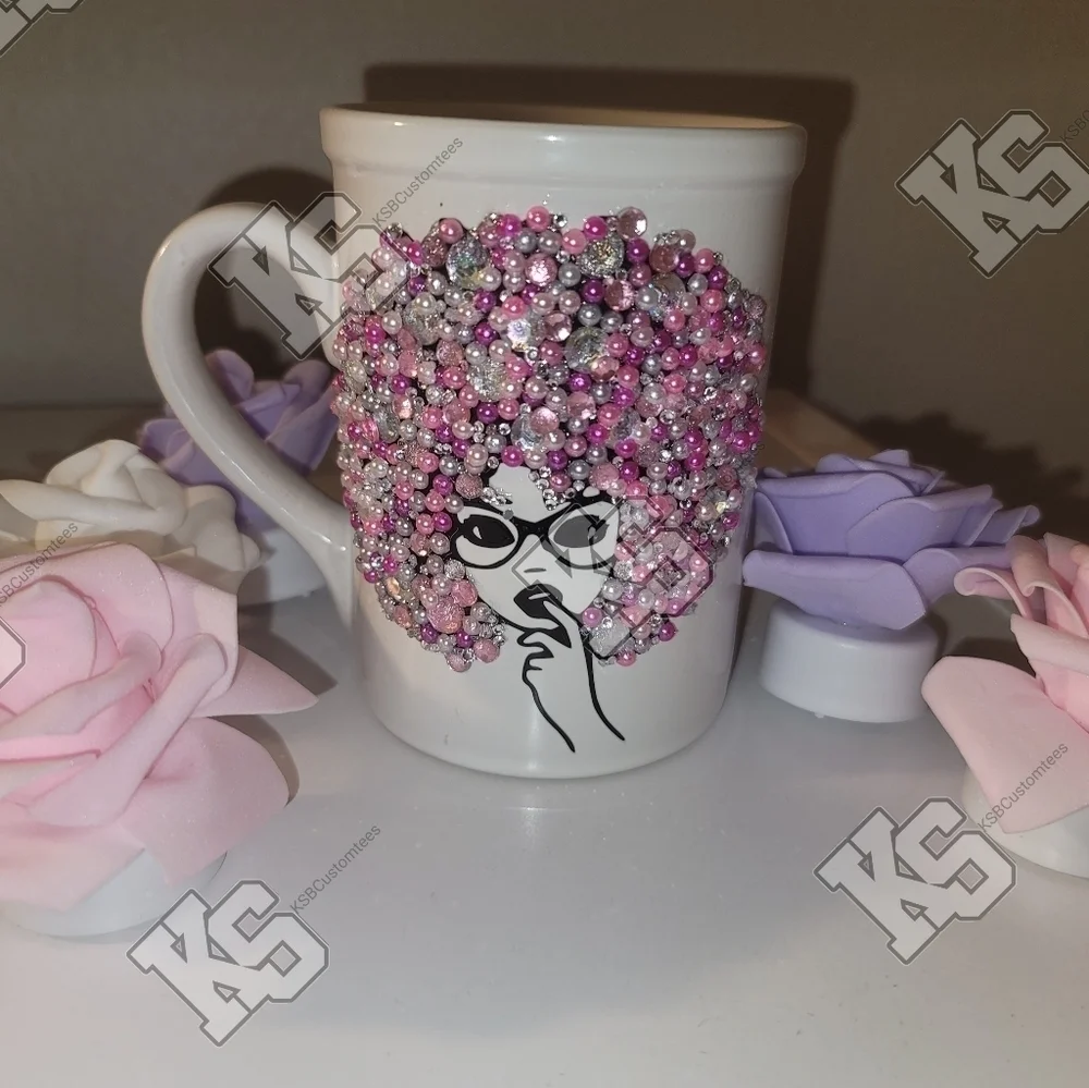 Diva Face‎ Bling Coffee Mugs